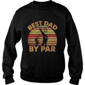 Golf Best Dad By Par  Retro Night Shirt